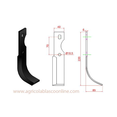 cuchilla agria 700 modelo 100A big
