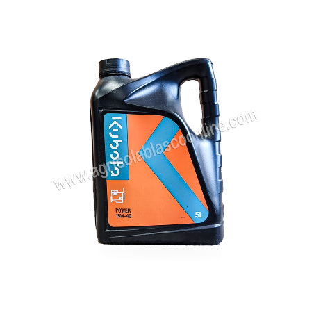 Lata 5 litros aceite motor Power 15W40 Kubota Tractores