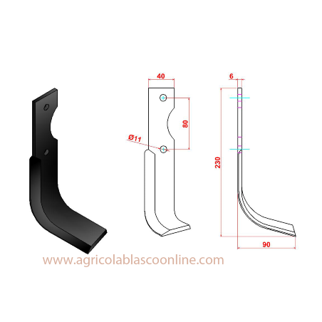 cuchilla agria 7000 modelo 214 EL big