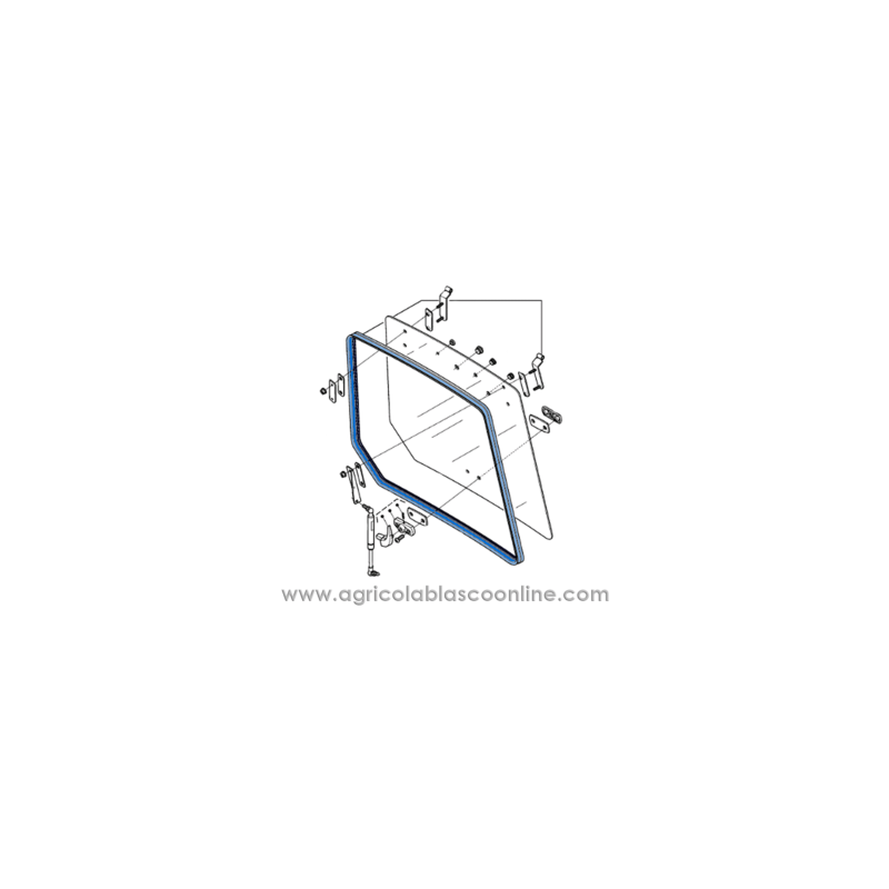 goma cristal trasero tractor Kubota M6040 M7040 M8540 M8560 M9540 M9960 M509
