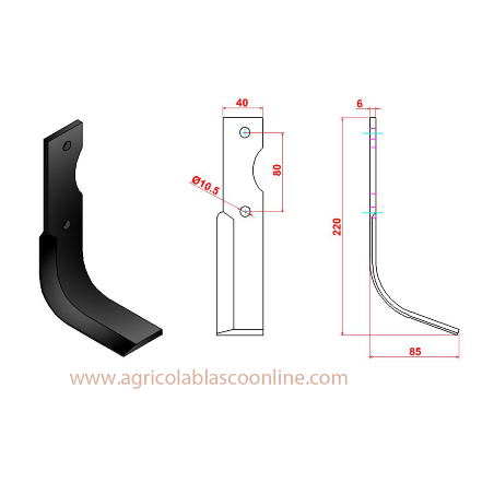 cuchilla agria 7000 modelo 214 R big