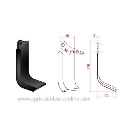 cuchilla agria 7000M modelo 169L big