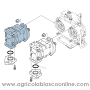 Bomba direccion Kubota M108 repuesto original big