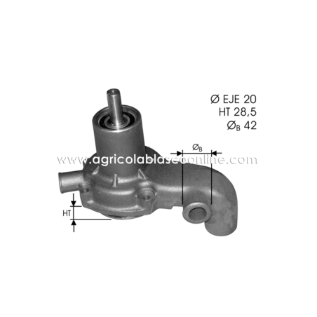 Bomba tractor barreiros B36 motor renault D17 D20T Talbot Dodge C20 C20T sin