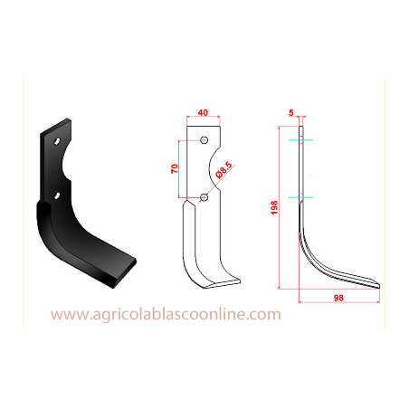 cuchilla agria 3000 3001 modelo 178 PLL big