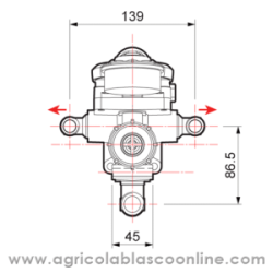  Mando presion atomizador Comet modelo GRH repuesto big
