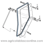Goma Cristal puerta izquierda tractor Kubota Mod. M110, M120, M125, M128, M130