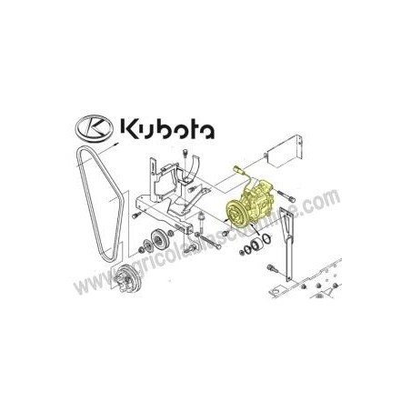 COMPRESOR AIRE ACONDICIONADO KUBOTA