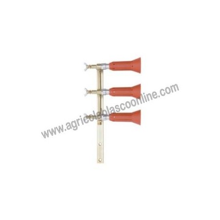 Columna Con Pulverizador Regulable Turbo 3 Salidas Latón Módulo Antigota