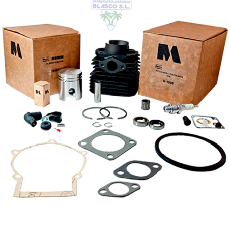 Kit cilindro piston y juntas Motor M100 Minsel Gasolina