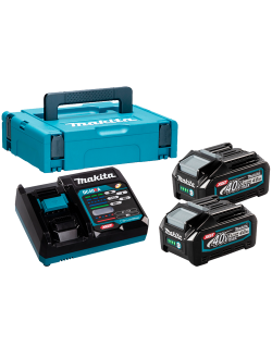 Kit de Baterías XGT 40v Max 4,0 Ah Makita con cargador simple de carga rápida
