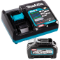 Kit de Batería XGT 40v Max 4,0 Ah Makita con cargador simple de carga rápida 191J65-4