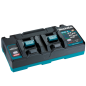 Cargador doble rápido Makita XGT 40v  DC40RB