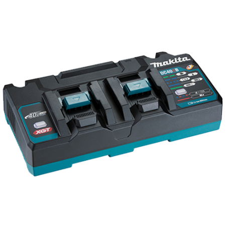 Cargador rápido XGT 40v Max Makita  carga doble DC40RB