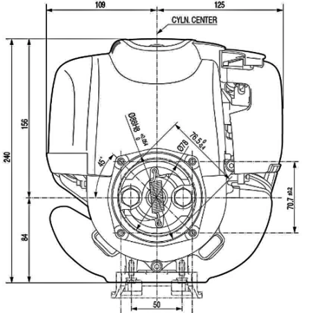 Motor Honda Gasolina 4T 1.3 HP GX35 TST4