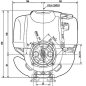 Motor Honda Gasolina 4T 1.3 HP GX35 TST4 Motor Honda Gasolina 4T 1.3 HP GX35 TST4