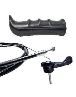 Cable con Funda, maneta de acelerador y puño motocultor Agria 3000