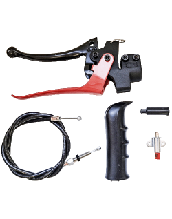 Cable embrague con maneta, puño e interruptor. Motocultor Agria 3000