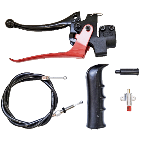 Cable embrague con maneta, puño e interruptor. Motocultor Agria 3000