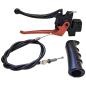 Cable embrague con maneta, puño e interruptor. Motocultor Agria 3000