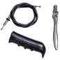 Cable embrague con maneta de Aluminio para motocultor Agria 3000