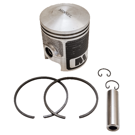 Piston completo motor Gasolina Minsel M165 diámetro 61mm x 2 Segmentos 2 mm