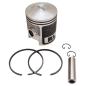 Piston completo motor Gasolina Minsel M165 diámetro 61mm x 2 Segmentos 2 mm Piston completo motor Gasolina Minsel M165 diámetro 61mm x 2 Segmentos 2 mm
