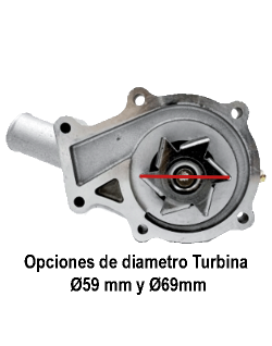 Bomba agua motor Diesel marino Nanni 970313400