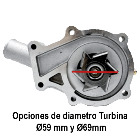 Bomba agua motor Diesel marino Nanni 970313400