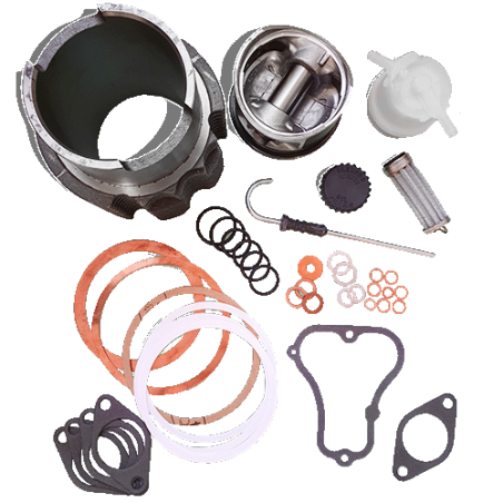 Kit cilinrdo , piston y Biela motores Minsel y Ruggerini Diesel RD850 RD901 RD920 RD240