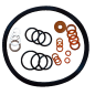 Juego de juntas y estanqueidad completo para reparar motores Minsel y Ruggerini Juego de juntas y estanqueidad completo para reparar motores Minsel y Ruggerini