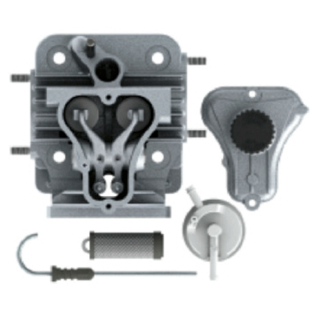 Culata completa con balancines, tapa y filtros para motores Minsel Diesel M Y RF