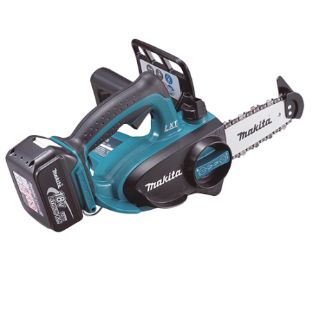 Motosierra de cadena Makita a batería LXT 18V  11,5 cm DUC122