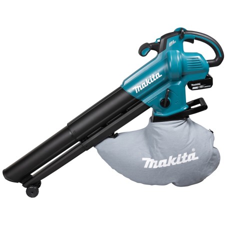 Soplador a batería Makita LXT 18V posibilidad aspiración DUB187