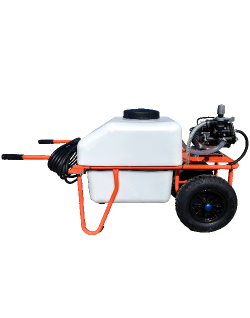 Carretilla de fumigar con motor eléctrico y bomba Comet MC25