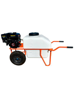 Carretilla de fumigar con motor gasolina Loncin y bomba Maruyama MSD41