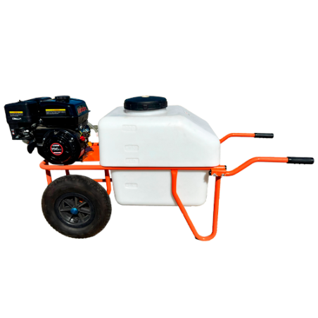Carretilla de fumigar con motor gasolina Loncin y bomba Maruyama MSD41