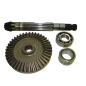 Kit eje piñón/ corona superior cónicos post nº 82088 CC motoazada Agria 7000