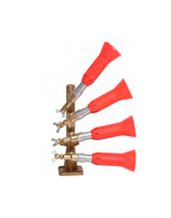 Columna 4 salidas con pulverizador regulable turbo
