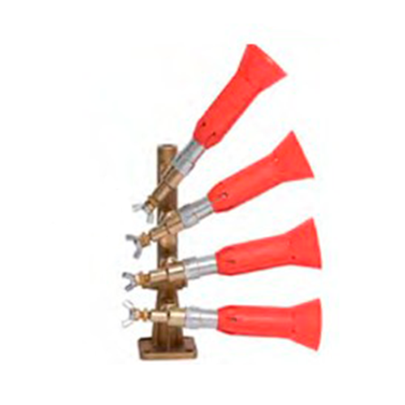 Columna 4 salidas con pulverizador regulable turbo