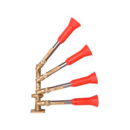 Columna 4 salidas con pulverizador regulable
