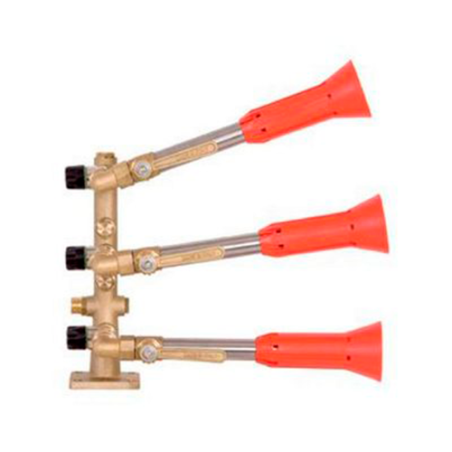 Columna 3 salidas con pulverizador regulable y antigoteo