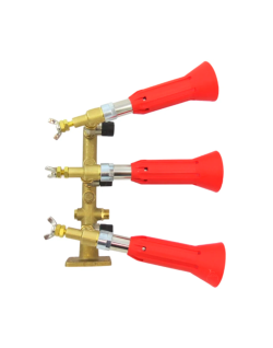 Columna con pulverizador regulable 3 salidas latón módulo antigota