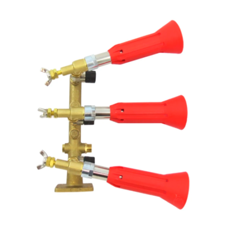 Columna con pulverizador regulable 3 salidas latón módulo antigota
