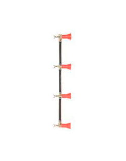 Columna con pulverizador regulable 4 salidas goma
