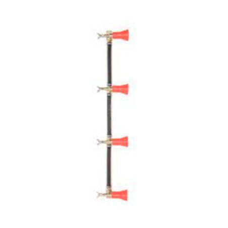 Columna con pulverizador regulable 4 salidas goma