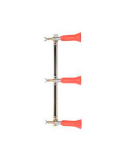 Columna con pulverizador regulable turbo 3 salidas goma