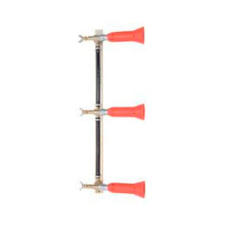 Columna con pulverizador regulable turbo 3 salidas goma