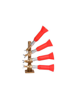 Columna con pulverizador regulable turbo 4 salidas goma módulo antigota