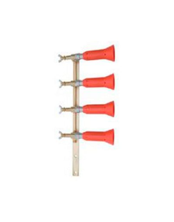 Columna con pulverizador regulable turbo 4 salidas latón